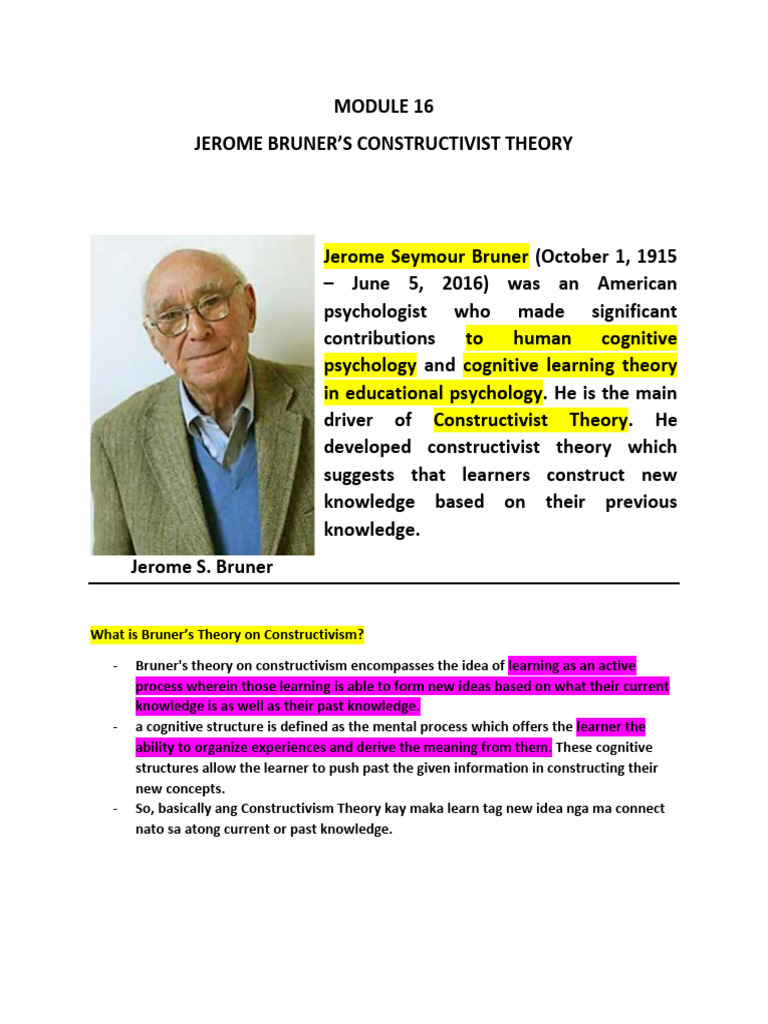 Edu531 Module 16 Reviewer | PDF | Constructivism (Philosophy Of ...