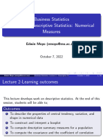 Lecture 2 - Numerical Description - LN 2