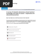 A Survey of Icelandic Elementary School Teachers' Knowledge and Views of Autism - Implications For Educational Practices