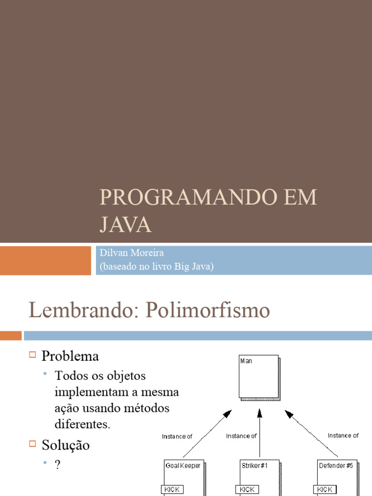Aula5.Programando em Java | PDF | Java (linguagem de programação ...