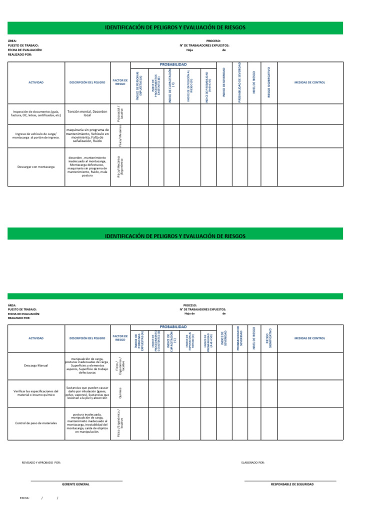 Evaluación de Riesgos en Intap Perú | PDF | Factores humanos y ...
