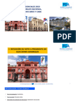 Intención de Voto en Elecciones Generales - 9 Setiembre