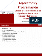 01 - 01 AlgProg - Introducción A Los Algoritmos, Estructuras Básicas y Estructuras Selectivas