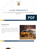 Tema 2.3 - Evolución Del Derecho Administrativo en México Durante El Siglo XIX.