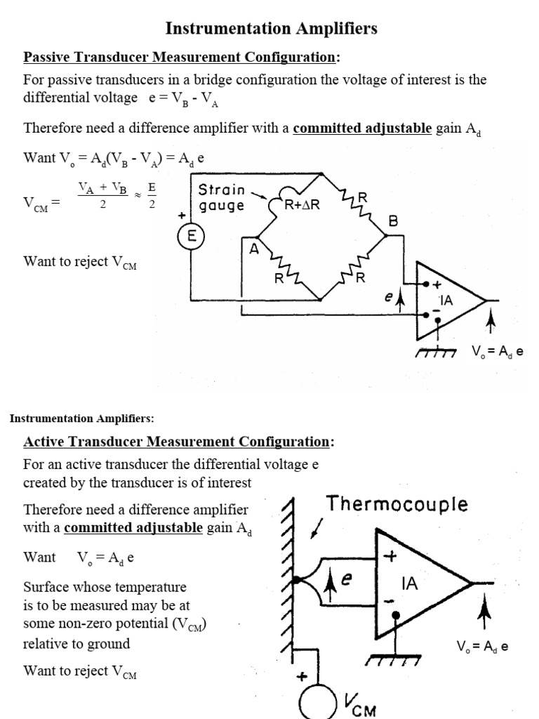 Understanding Instrumentation Amplifiers | PDF | Amplifier ...