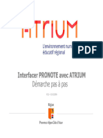 Interfaçage ATRIUM Avec PRONOTE