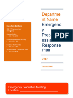 Emergency Plan Template