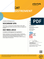 Certificat 9001 Version 2015