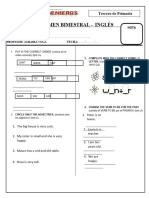 Examen Bimestral 3er Grado