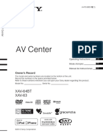 AV Center: XAV-64BT XAV-63