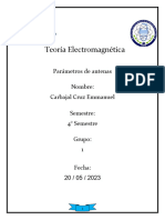 Teoria Electromagnetica (Parametros de Antenas)
