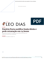 Patrícia Poeta notifica Sonia Abrão e pede retratação em 24 horas _ Metrópoles
