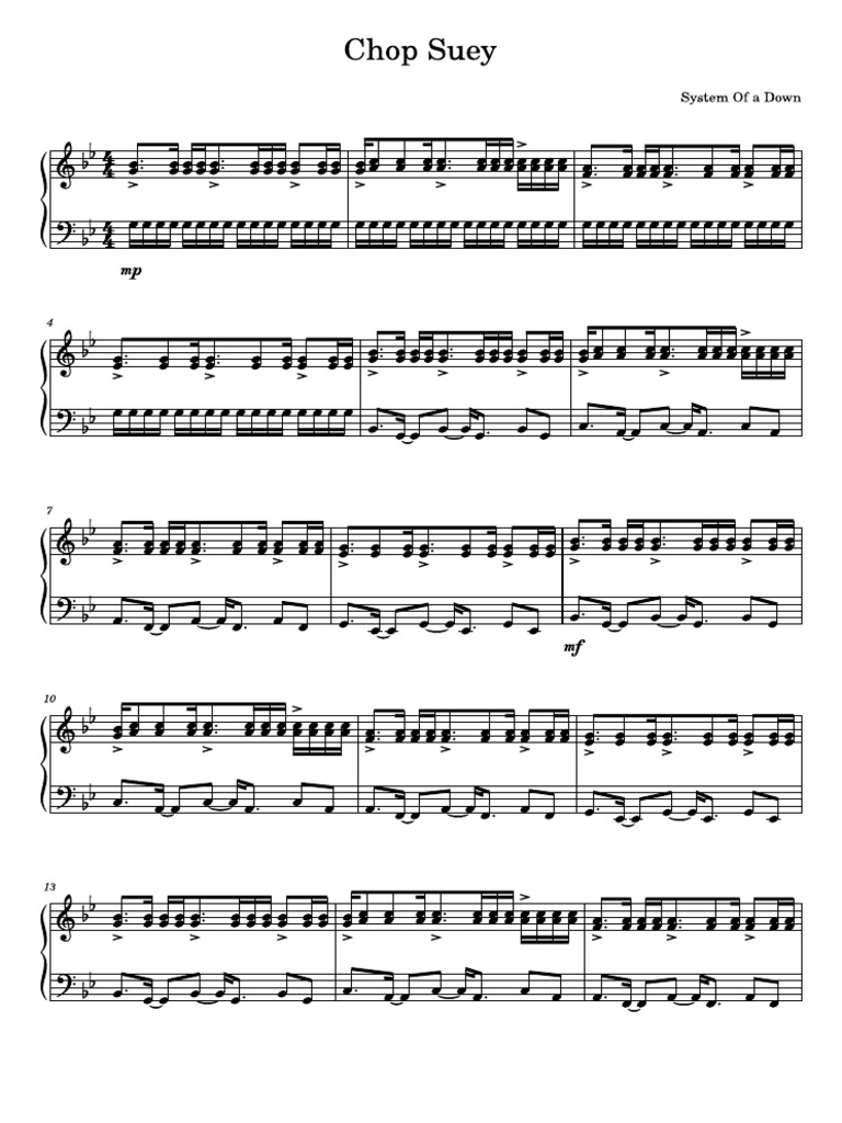 Chop suey system of a down pdf