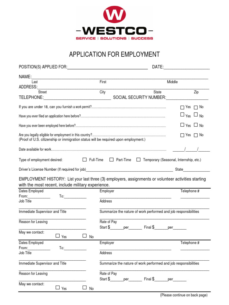 Application For Employment | PDF | Human Migration | Justice