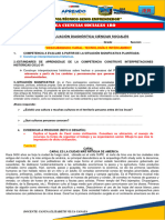 EVALUACIÓN DIAGNOSTICA CIENCIAS SOCIALES 1RO Oficial