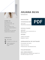 CV Con Foto Trabajo Formal Joven Blanco Neutro