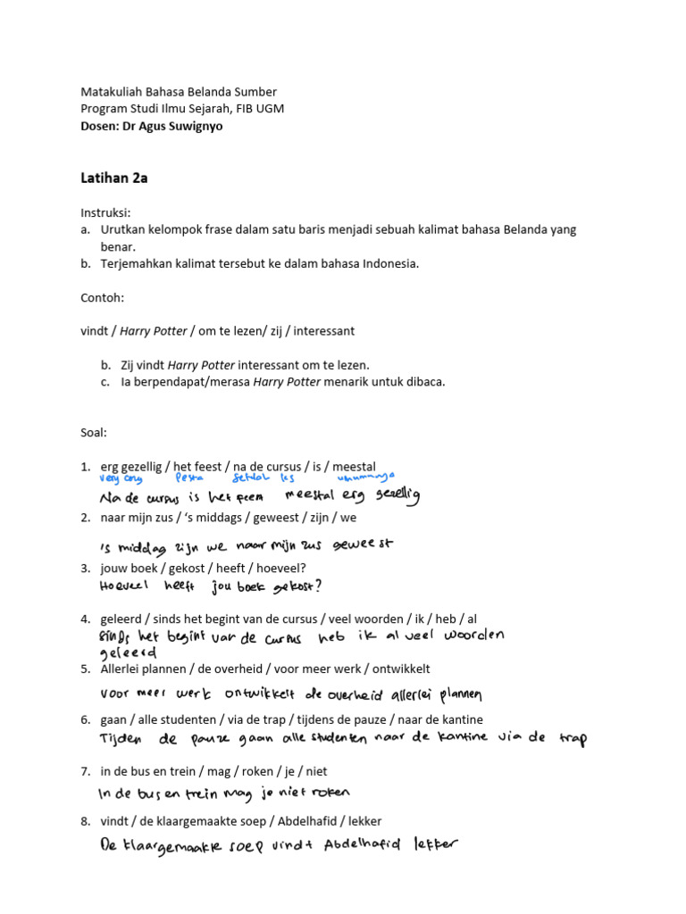 Latihan-2a, 2b, 2c | PDF