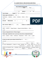 Ficha Médica Del Alumno en EF Primer Grado (1) 2