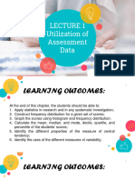 Lecture 1 Utilization of Assessment Data Part 2