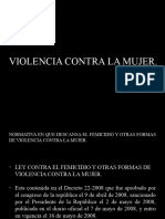 Violencia Contra La Mujer (Violencia de Genero) .