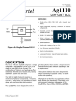 Ag1110 Datasheet Low Cost Long Line CO SLIC Module