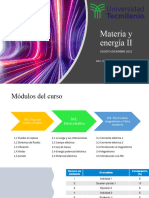 Materia y Energía II: Agosto-Diciembre 2022