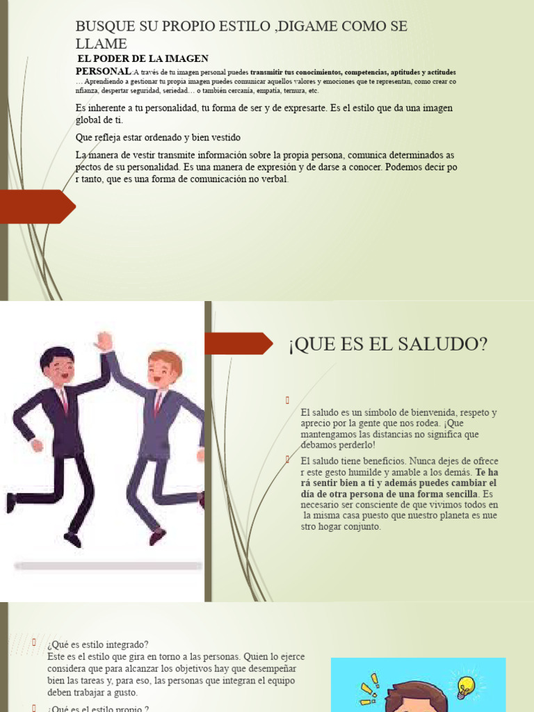 Busque Su Propio Estilo, Digame Como Se | PDF