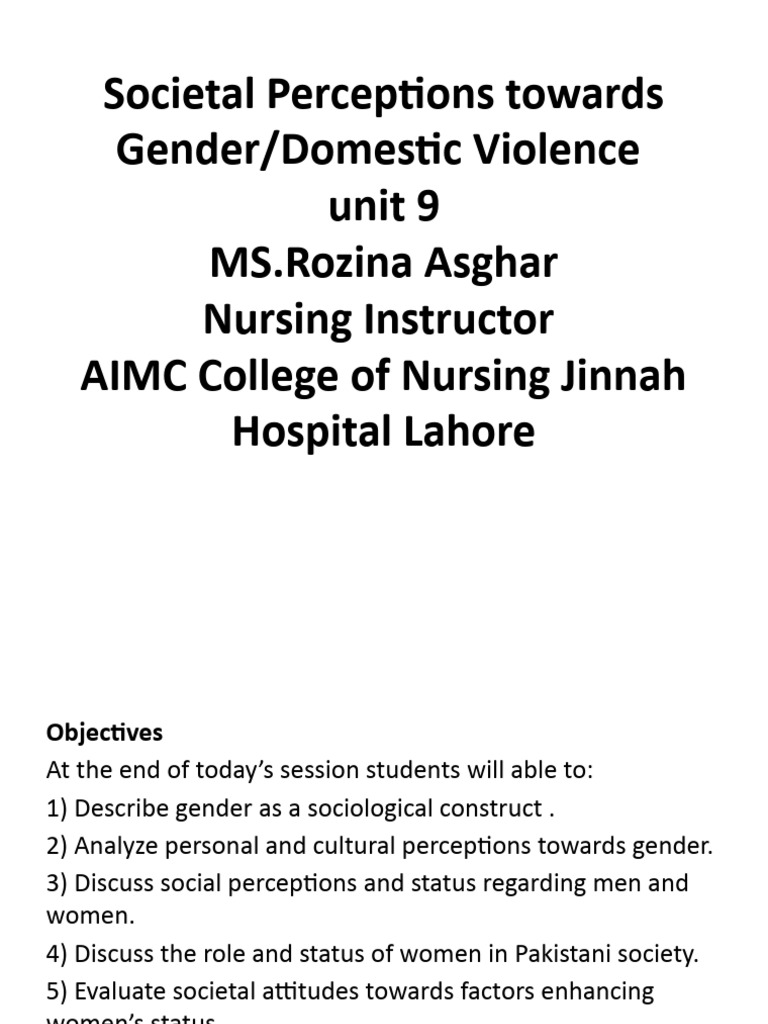Gender Roles and Violence in Pakistan | PDF | Gender | Gender Studies
