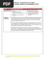 Handout Module 3 Keeping Things in Perspective