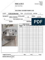 Termproces, S.A. de C.V.: Registro de Control Y Seguimiento Horno Vacio Tecnologia Industrial