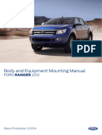 Body and Equipment Mounting Manual - FORD RANGER 2012