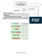 CONTROL DE MATEMATICA RESTAS Pie