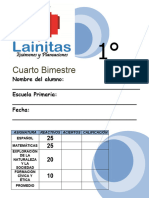 1er Grado - Bimestre 4 Examen