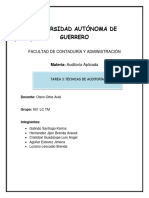 Tarea 3. Técnicas de Auditoria