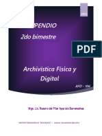 Compendio 2do Bimestre: Archivística Física y Digital