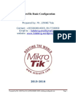 Mikrotik Basic Configuration