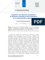 Linguistic and Didactic Foundations