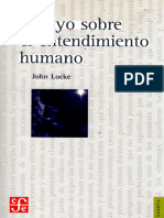 Locke - Ensayo Sobre El Entendimiento Humano