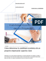 Aspectos Clave para La Viabilidad Económica de Un Proyecto - Blog MBA Cámara de Oviedo