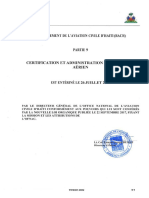 RACH Partie 9 Certification Exploitant Aerien