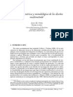 Verd y López (2008) - La eficiencia teórica y metodológica de los diseños multimétodo