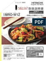 Manual Horno Hitachi MRO W1Z