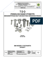 Job Sheet TDO 16 Mengidentifikasi Baut Dan Mur
