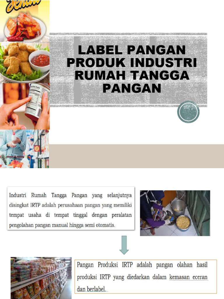 Contoh Label Pangan Olahan sesuai UU | PDF
