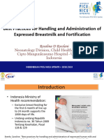 Best Practices Fo Handling and Administration of Expressed Breastmilk and Fortification - Dr. Rosalina Roeslani, SpA (K)