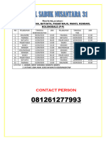 Jadwal Sabuk Nusantara 31 Vy - 19