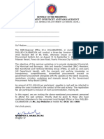 Invitation Letter For Seminar On Procurement August 31 To September 2 2023 Costa Palawan Resort Puerto Princesa Palawan 1