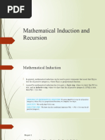 Mathematical Induction and Recursion