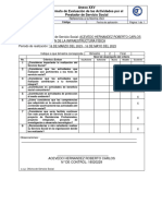 Anexo XXV Formato de Evaluación de Las Actividades Por El Prestador de Servicio Social