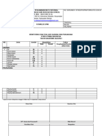 Formulir Monev Sarana Dan Prasarana